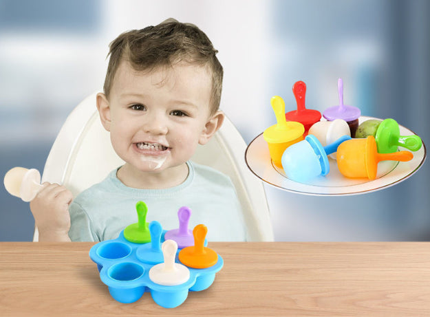 Forminhas de Sorvete Infantil para Introdução Alimentar NutriFrosty | Livre de BPA