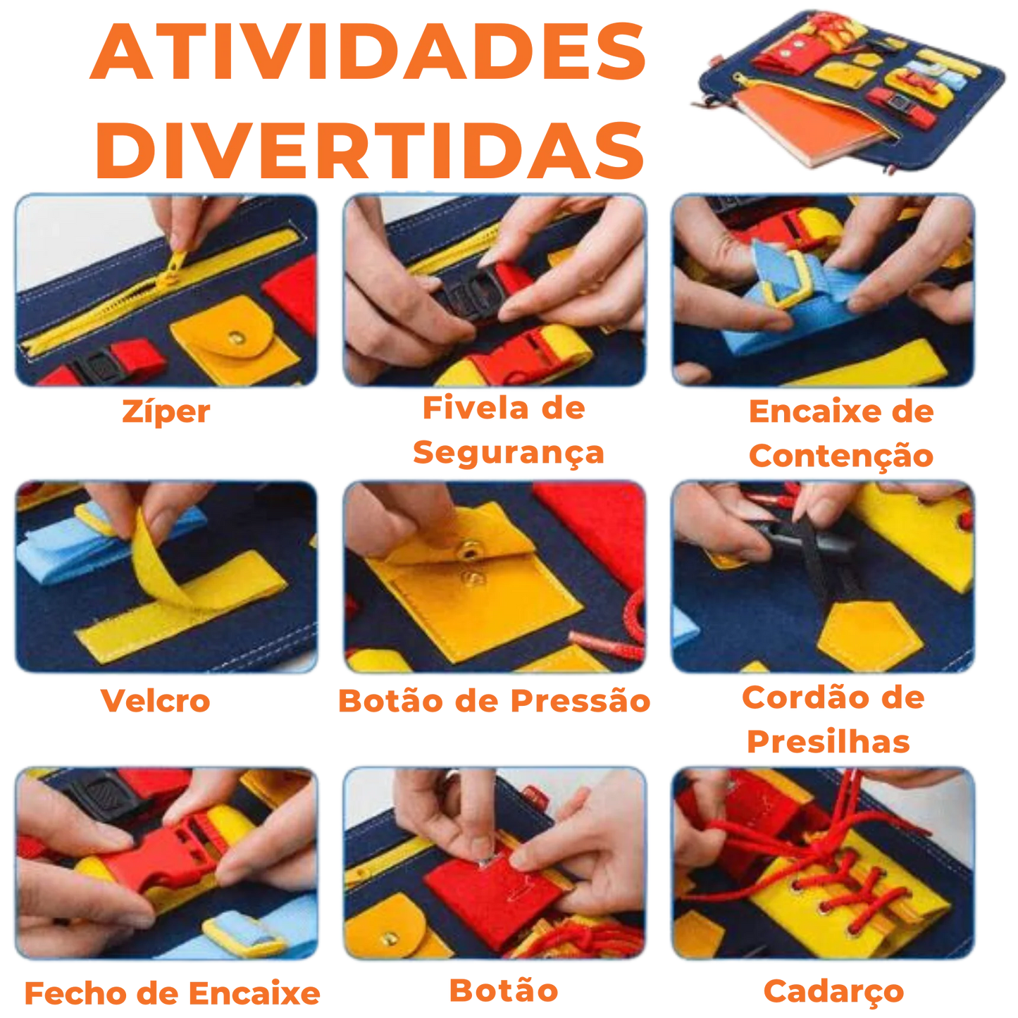 Maleta Educativa Sensorial Montessori LudiKids | 1 a 7 anos
