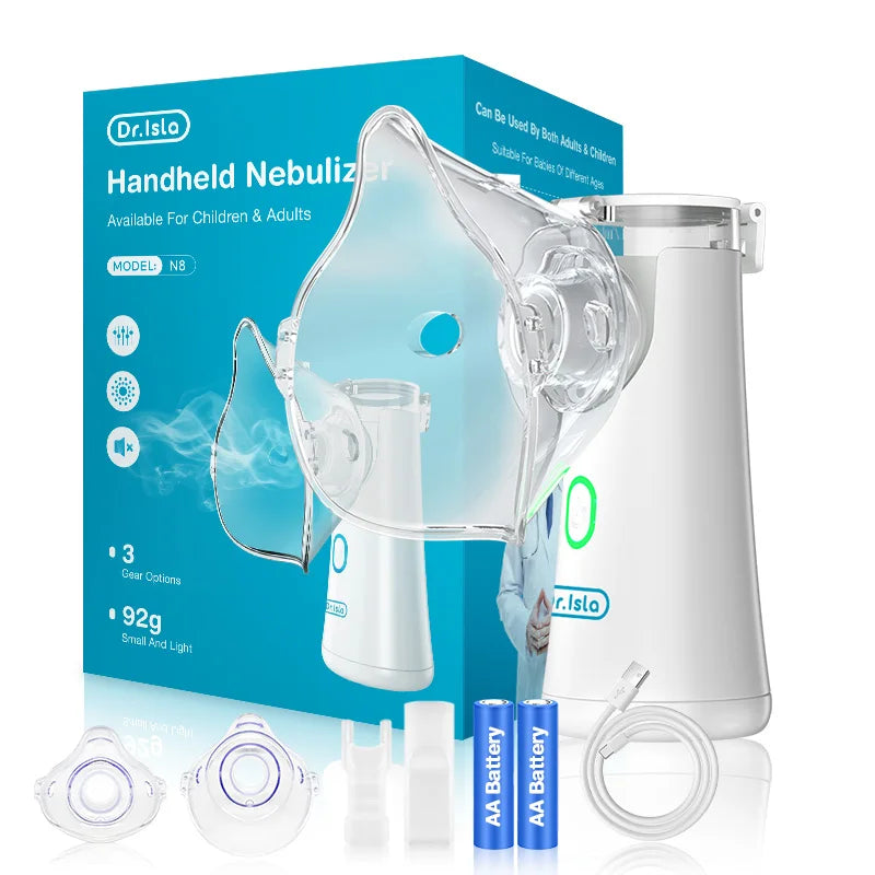 Nebulizador Inalador Para Crianças e Adultos UltraFlow | Portátil e Silencioso Branco