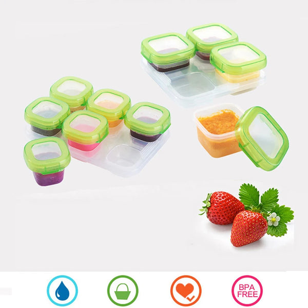 Potes Erméticos para Guardar Alimentos e Frutas CarryFood | 60 e 120ML | Livre de BPA