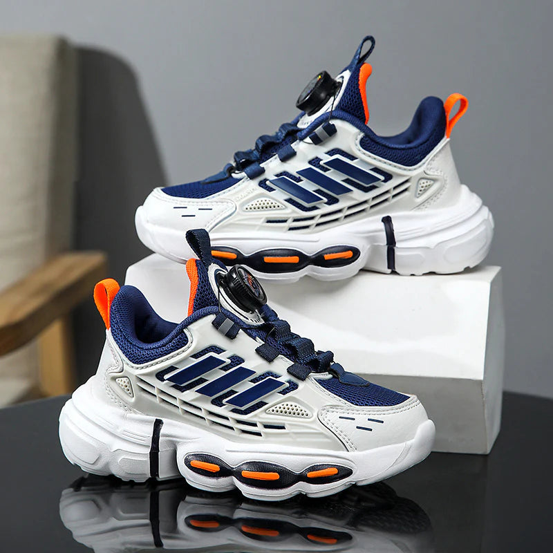 Tênis Infantil Masculino Pezzitos Kids Branco com Azul