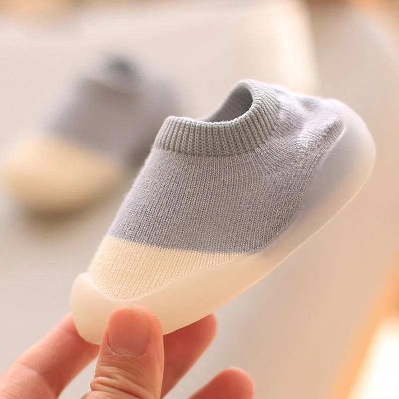 Tênis Meia Tricô Para Bebê Antiderrapante BabyShoes | 0-4 Anos Azul