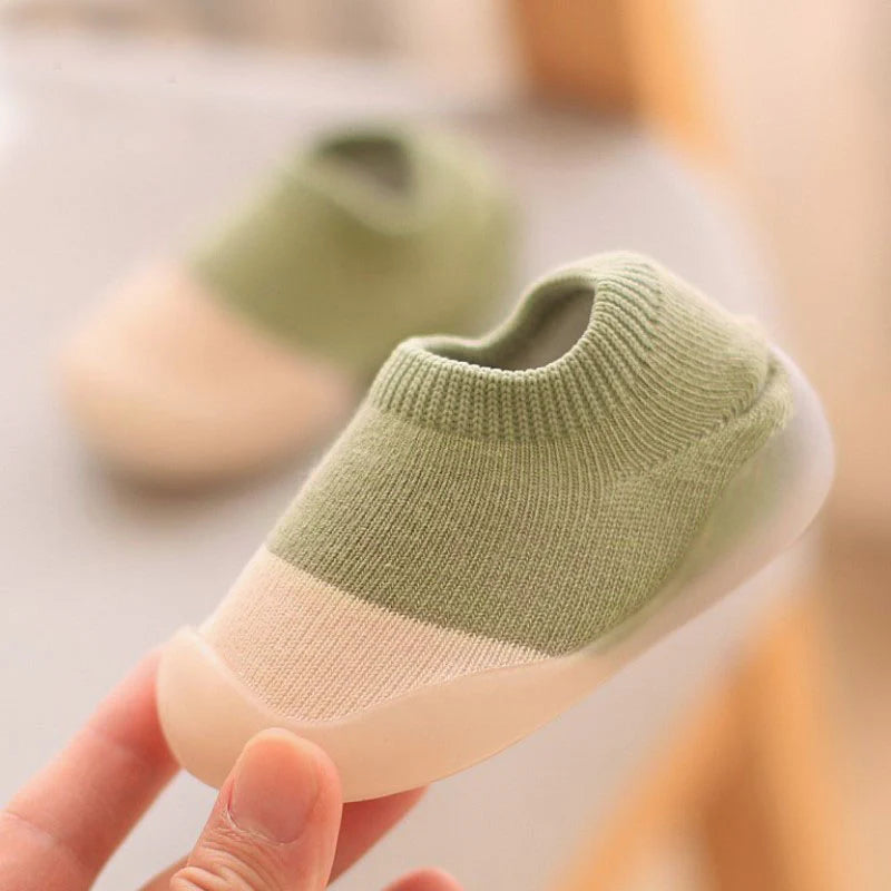 Tênis Meia Tricô Para Bebê Antiderrapante BabyShoes | 0-4 Anos Verde