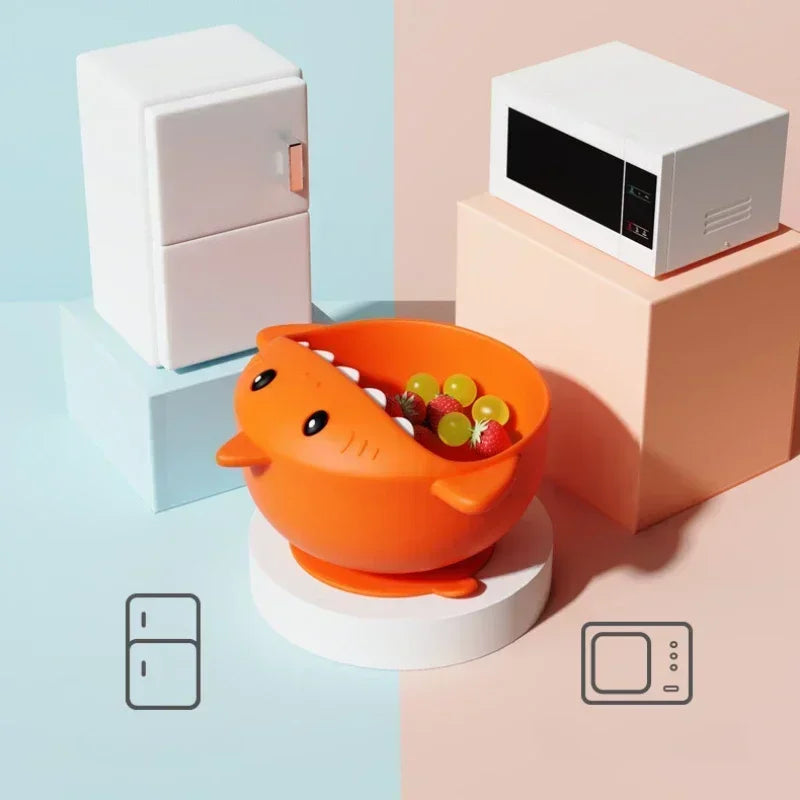 Tigela Tubarão de Silicone Para Introdução Alimentar SharkBowl | Livre de BPA