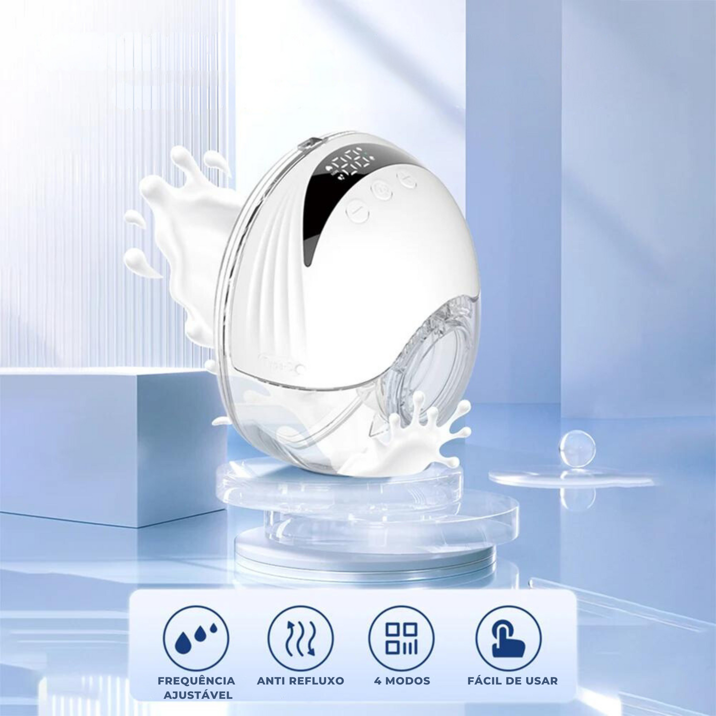 Bomba de Tirar Leite Elétrica e Vestível EasyFeed | 4 Modos | Livre de BPA