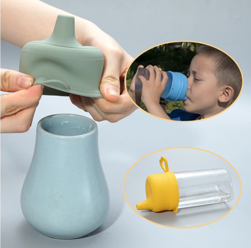 Bico de Silicone para Copos e Garrafinhas do Bebê MrBaby | Livre de BPA