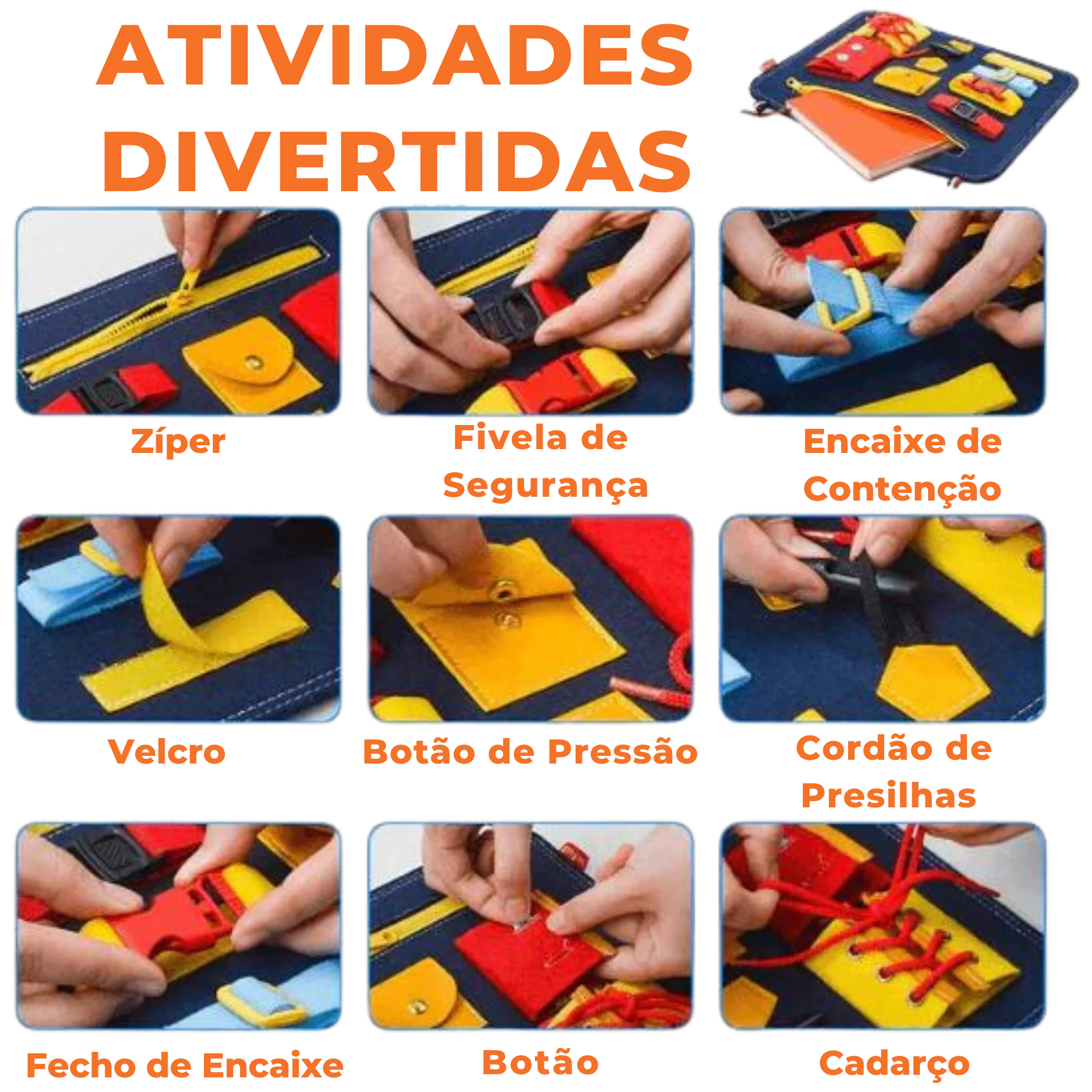 Maleta Educativa Sensorial Montessori LudiKids | 1 a 7 anos