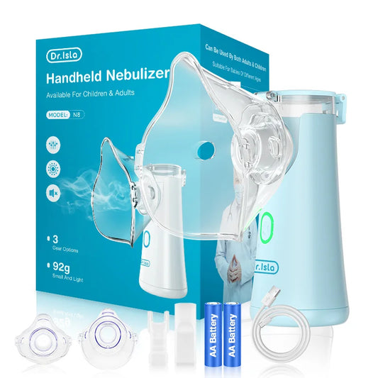 Nebulizador Inalador Para Crianças e Adultos UltraFlow | Portátil e Silencioso Azul