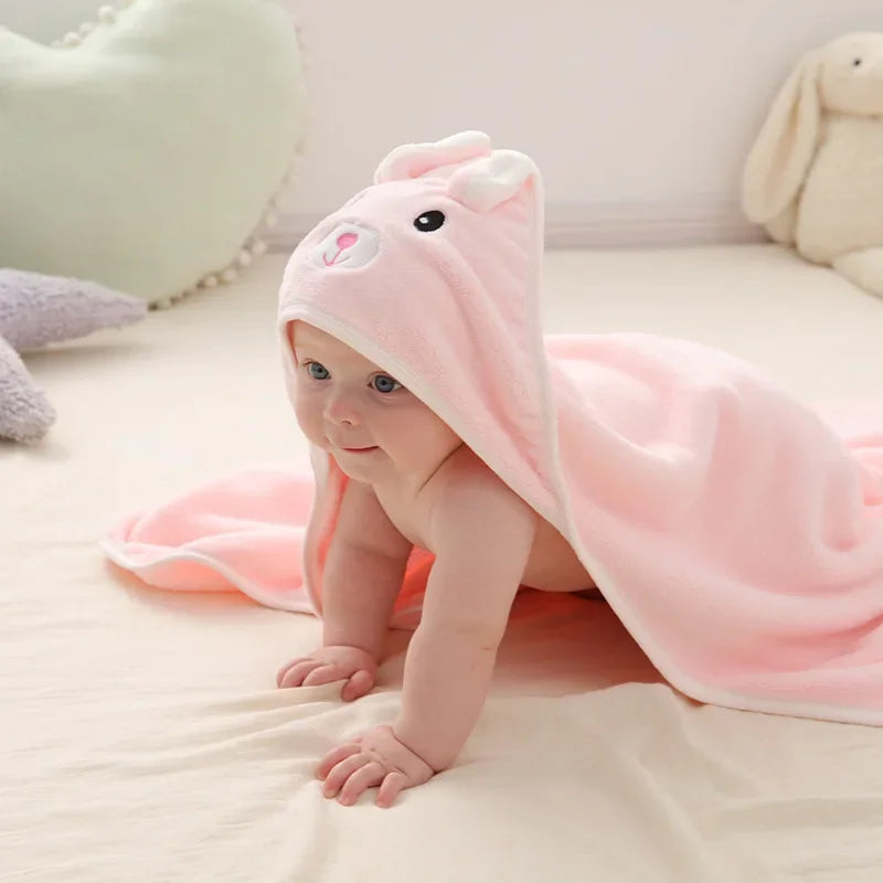 Roupão de Banho Infantil Com Capuz de Animais BabyComfy | Para Bebê e Recém-Nascido