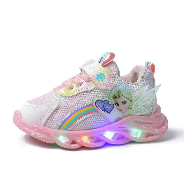 Tenis led infantil fashion frozen