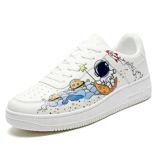 Tênis Juvenil Astronauta AstroKids Branco Cano Curto