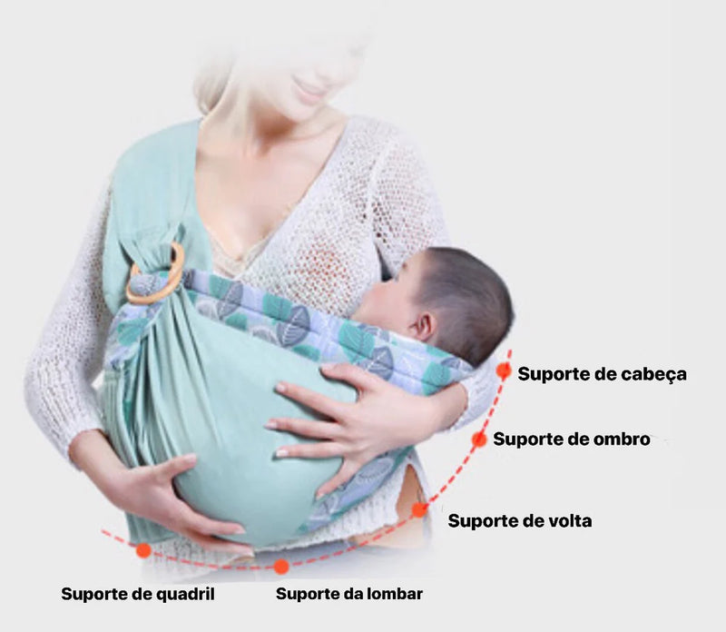 Suporte para Bebê Confort Sling | Não Faça Esforços na Hora de Amamentar | +8 Posições