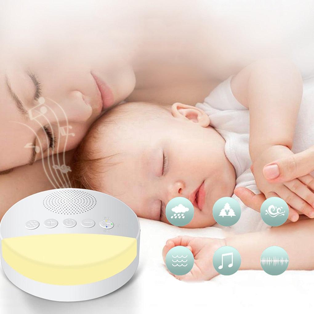 Aparelho Ruído Branco | Mais de 10 Sons Diferentes | Meia-Luz para Conforto | Recarregavel Via USB - IAmamentar | Alimentação do seu bebê em primeiro lugar