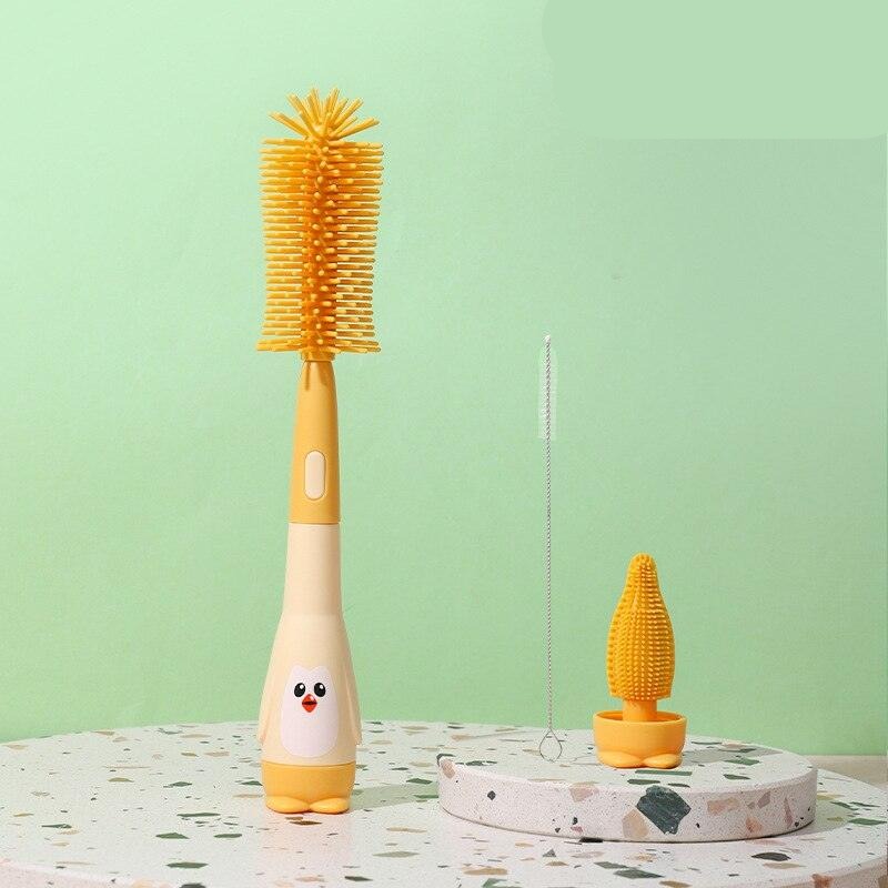 Escova Limpadora de Mamadeira | 100% Silicone - IAmamentar | Alimentação do seu bebê em primeiro lugar