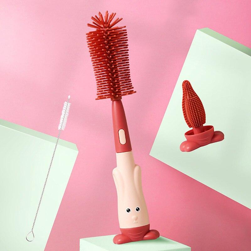 Escova Limpadora de Mamadeira | 100% Silicone - IAmamentar | Alimentação do seu bebê em primeiro lugar