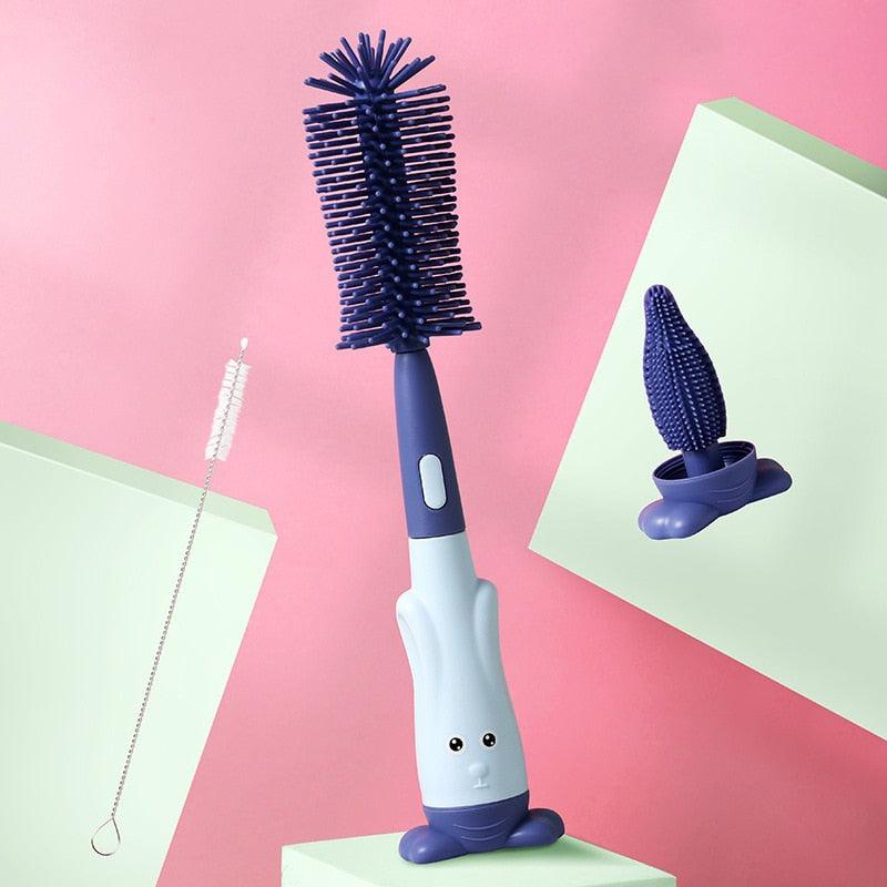 Escova Limpadora de Mamadeira | 100% Silicone - IAmamentar | Alimentação do seu bebê em primeiro lugar